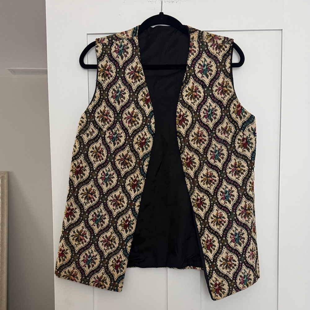 Vintage Embroidered Patterned Vest